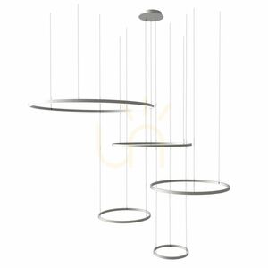 Lustră suspendată s.luce Ring LED aurie, 5 becuri, 120 cm, dimabilă 14 Lustră suspendată s.luce Ring LED aurie, 5 becuri, 120 cm, dimabilă small 14
