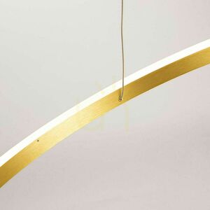 Lustră suspendată s.luce Ring LED aurie, 5 becuri, 120 cm, dimabilă 5 Lustră suspendată s.luce Ring LED aurie, 5 becuri, 120 cm, dimabilă small 5