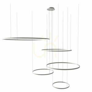 Lustră suspendată LED s.luce Ring neagră 5 inele 120 cm dimabilă 10 Lustră suspendată LED s.luce Ring neagră 5 inele 120 cm dimabilă small 10