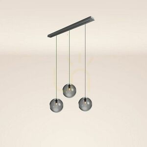 Lustă suspendată s.luce Orb fumuriu 3 becuri E27 Ø30 cm, sticlă, modernă small 7