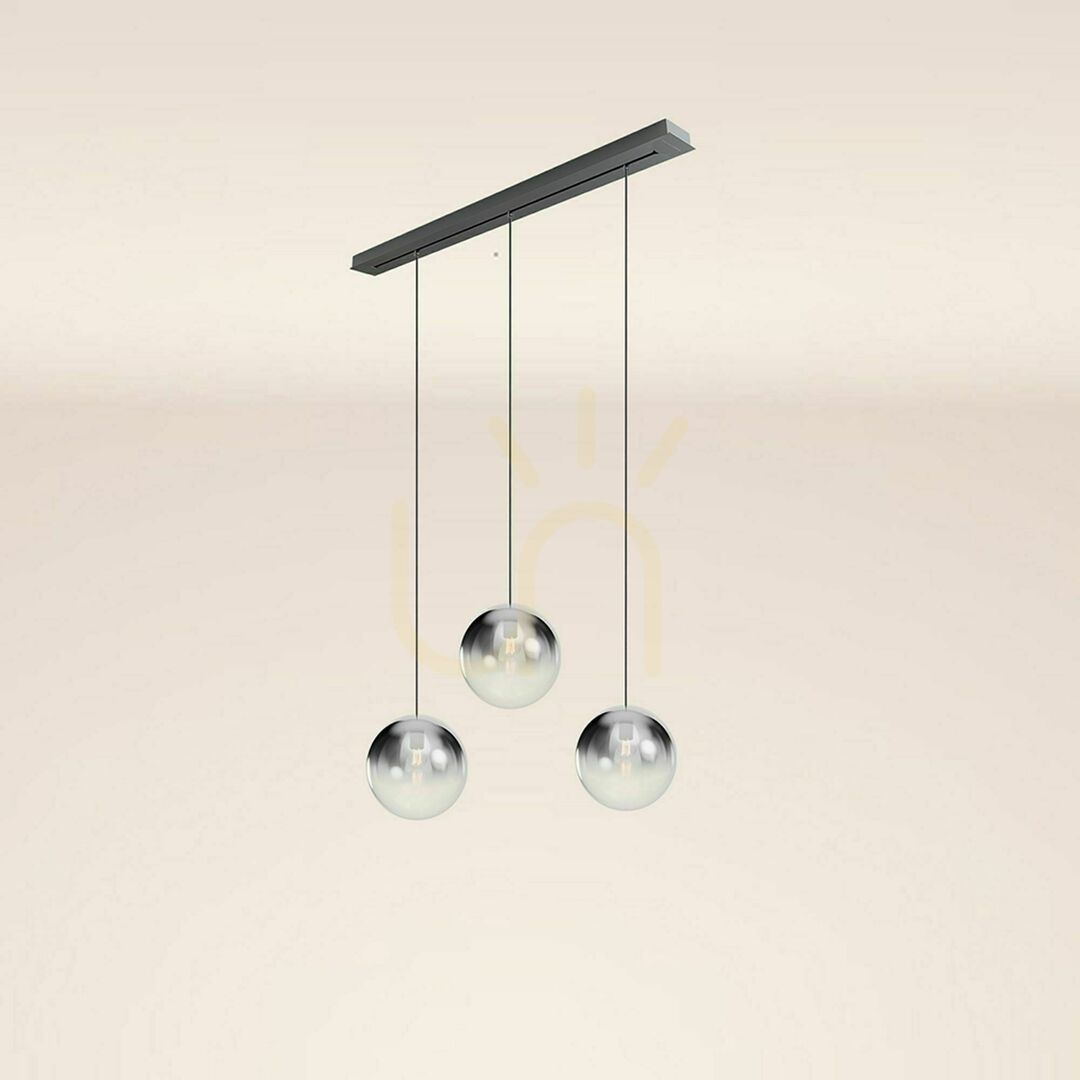 Afişa Lustră suspendată s.luce Orb aurie Ø30 cm, 3 becuri, sticlă, modernă Lustră suspendată s.luce Orb aurie Ø30 cm, 3 becuri, sticlă, modernă