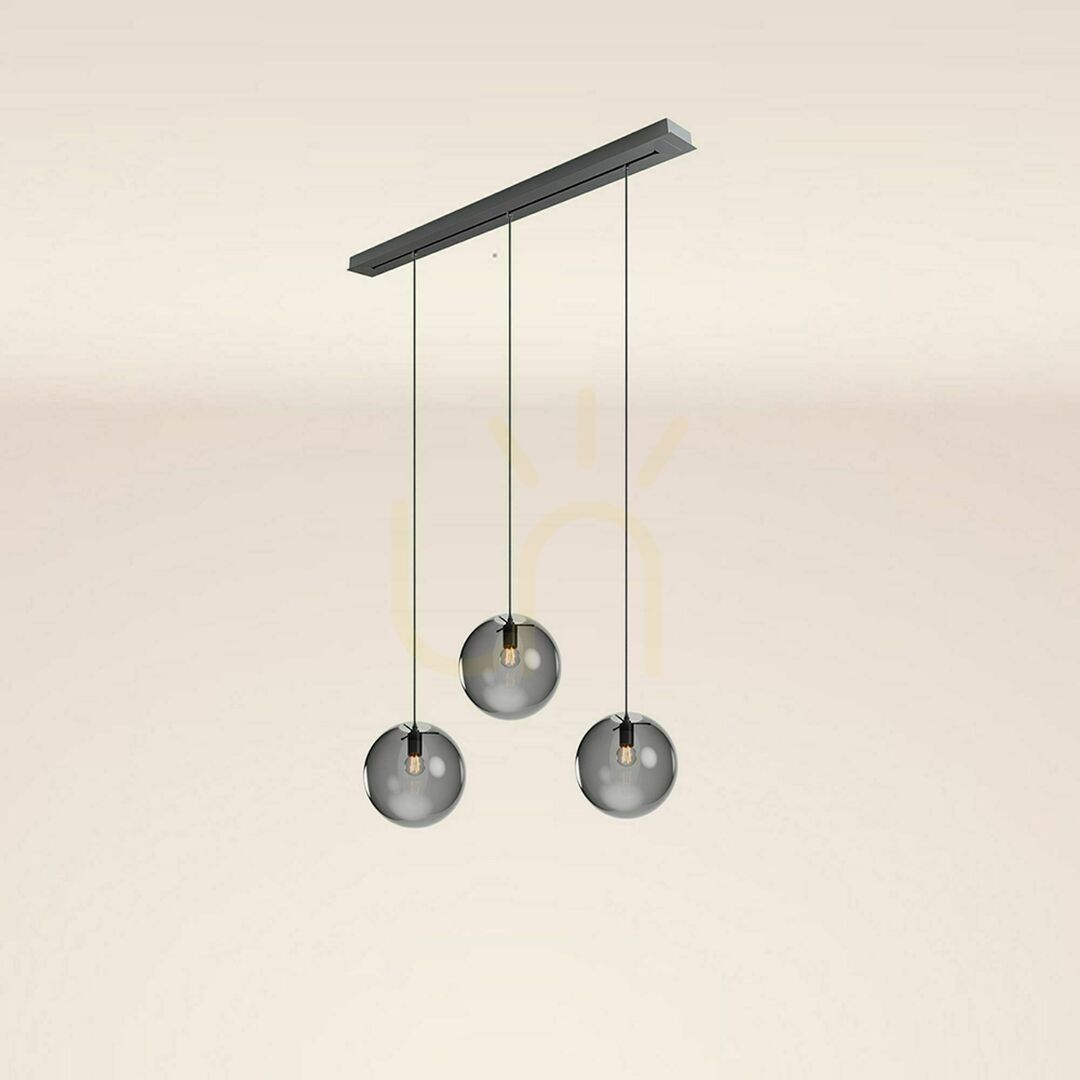 previzualizare Lustră suspendată s.luce Orb albă Ø30 cm, 3 becuri, sticlă, metal, modernă Lustră suspendată s.luce Orb albă Ø30 cm, 3 becuri, sticlă, metal, modernă