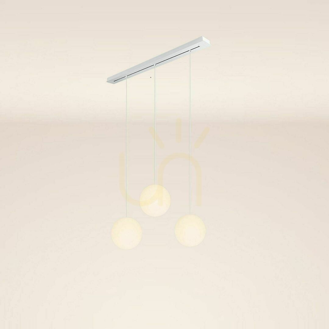 previzualizare Lustră s.luce Orb cu 3 becuri, cupru, Ø30 cm, sticlă și metal, E27, dimabilă Lustră s.luce Orb cu 3 becuri, cupru, Ø30 cm, sticlă și metal, E27, dimabilă