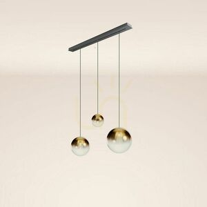 Lustră suspendată s.luce Orb aurie sticlă metal 3xE27 Ø20/30/40 cm 10 Lustră suspendată s.luce Orb aurie sticlă metal 3xE27 Ø20/30/40 cm small 10