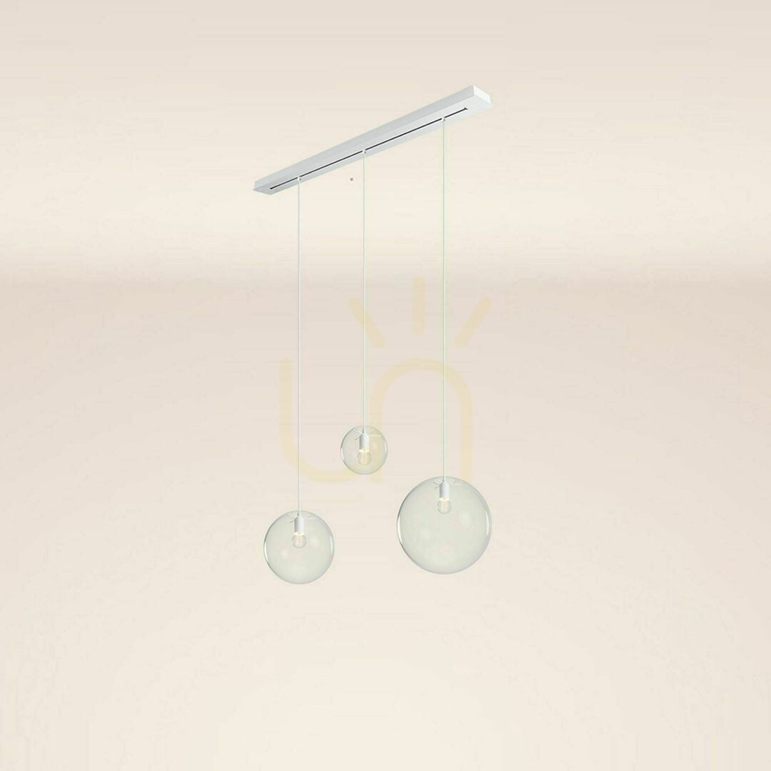 Afişa Lustră suspendată s.luce Orb aurie, 3 becuri, sticlă, 120 cm, Ø 20/30/40 cm Lustră suspendată s.luce Orb aurie, 3 becuri, sticlă, 120 cm, Ø 20/30/40 cm