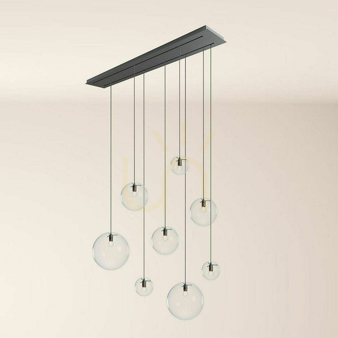 Vedere Lustră s.luce Orb 8 brațe E27 sticlă metal, rotundă, 40 cm, dimmabilă Lustră s.luce Orb 8 brațe E27 sticlă metal, rotundă, 40 cm, dimmabilă