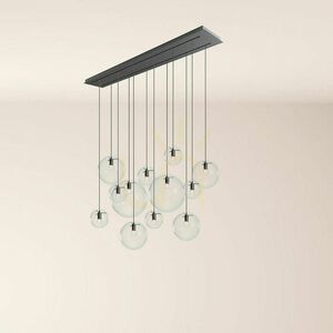 Lustră s.luce Orb aurie 12 becuri E27 sticlă metal, diametru 20/30/40 cm small 3