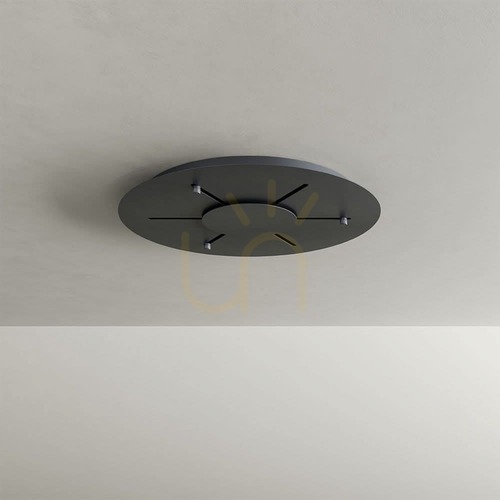 Verifica Baldachin modular rotund negru s.luce Modular Ø60 cm metal