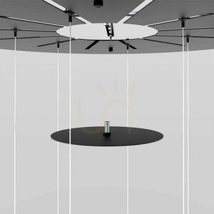 Baldachin modular alb s.luce Modular 60 cm metal rotund 12 Baldachin modular alb s.luce Modular 60 cm metal rotund small 12