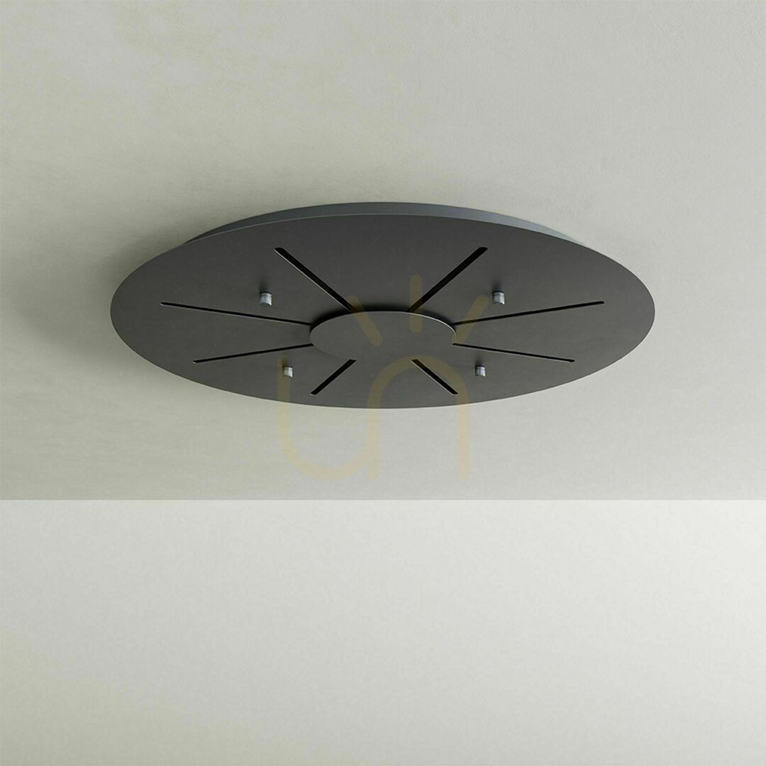 Afişa Baldachin modular alb s.luce Modular 60 cm metal rotund Baldachin modular alb s.luce Modular 60 cm metal rotund
