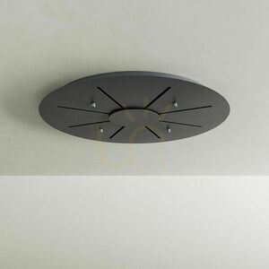 Baldachin modular rotund negru s.luce Modular metal 120 cm 8 Baldachin modular rotund negru s.luce Modular metal 120 cm small 8