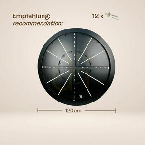 Baldachin modular rotund negru s.luce Modular 80 cm metal 16 ieșiri 4 Baldachin modular rotund negru s.luce Modular 80 cm metal 16 ieșiri small 4