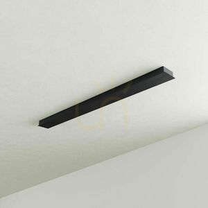 Grindă baldachin dreptunghiulară s.luce Modular metal negru 160 cm small 1