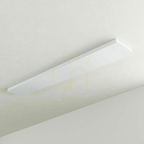 Verifica Grindă baldachin dreptunghiulară s.luce Modular alb metal 160x25 cm