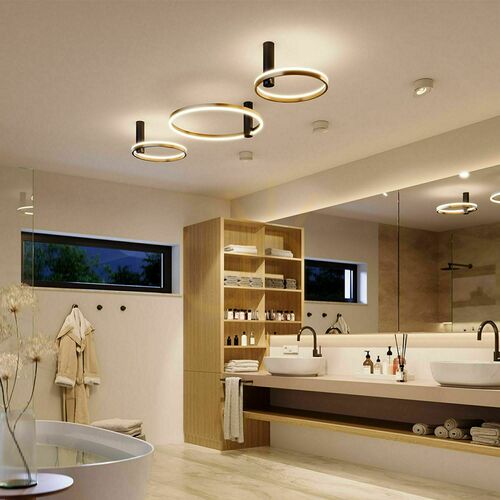 Verifica Plafonieră LED s.luce Ring Air aurie Ø60 cm dimabilă 3000K moderno