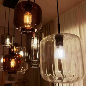 Lampă suspendată s.luce Velo 188983, sticlă maro, Ø 20 cm, E27 small 6