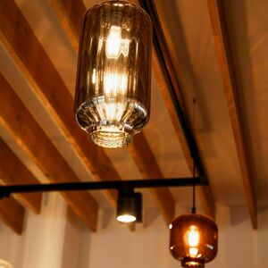 Lampă suspendată s.luce Velo, sticlă maro, Ø 25 cm, E27 small 7