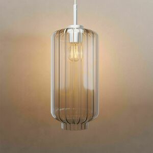 Lampă suspendată s.luce Velo din sticlă maro Ø25 cm E27, modernă small 8