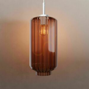 Lampă suspendată s.luce Velo din sticlă maro 18 cm, modernă, E27 7 Lampă suspendată s.luce Velo din sticlă maro 18 cm, modernă, E27 small 7