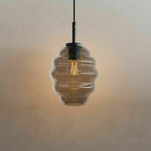 Lustră suspendată s.luce Echos fumurie sticlă E27 dimmabilă Ø25 cm small 4