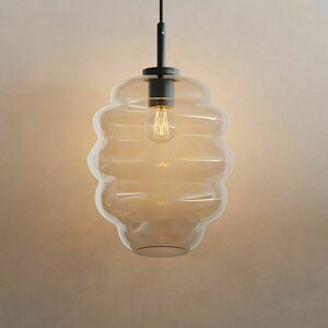 Lustră suspendată s.luce Echos din sticlă maro Ø25 cm, modernă, E27, dimmabilă small 13