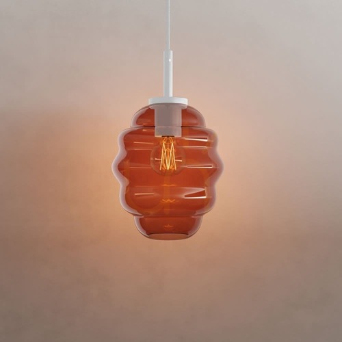 Verifica Pendul s.luce Echos 189004 sticlă coniac Ø18 cm E27 cablu alb 500 cm
