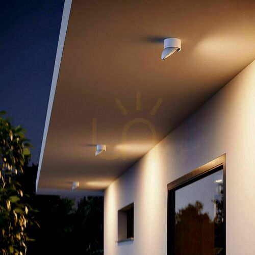 Verifica Plafonieră exterior LED s.luce Santa Out neagră IP65 13 cm 5W 2700K