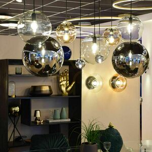 Lampă suspendată s.luce Orb Glass Sphere fumuriu 50 cm sticlă metal, E27, dimabilă small 7