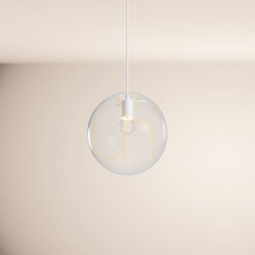 Verifica Lustră suspendată s.luce Orb Glass Ball, sticlă transparentă, 30 cm, E27