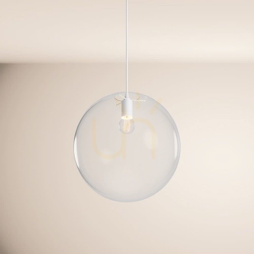 Verifica Lustră suspendată s.luce Orb Glass Ball transparentă 40 cm sticlă, rotundă