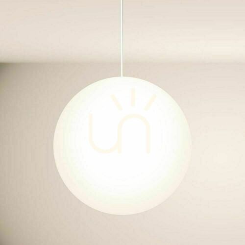 Verifica Lampă suspendată s.luce Orb din sticlă albă 50 cm, E27, modernă