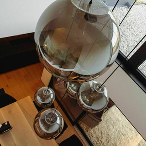 Lampă suspendată s.luce Orb albă din sticlă, rotundă, 40 cm small 11