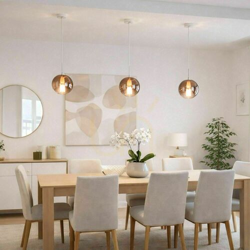 Verifica Lampă suspendată s.luce Orb cupru, sticlă, 40 cm, E27, rotundă