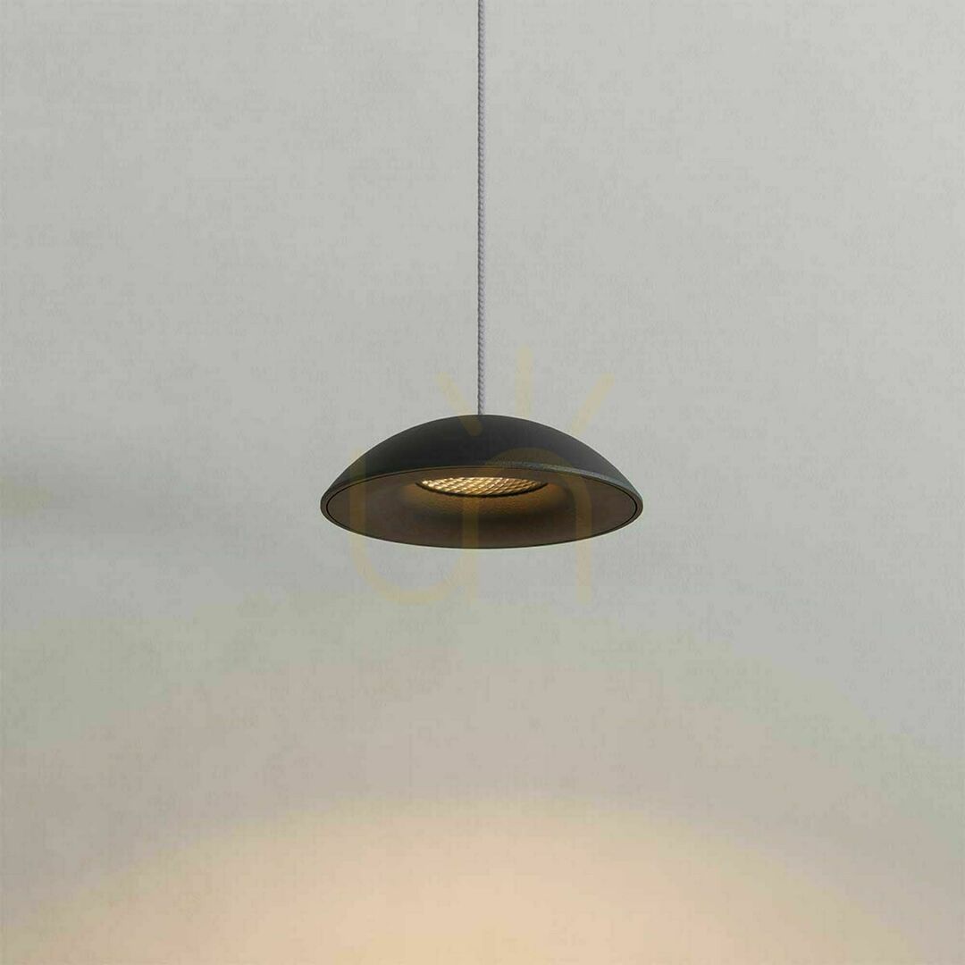 Spectacol Lampă suspendată LED s.luce Santa Air negru Ø11 cm dimabilă 840 lm Lampă suspendată LED s.luce Santa Air negru Ø11 cm dimabilă 840 lm