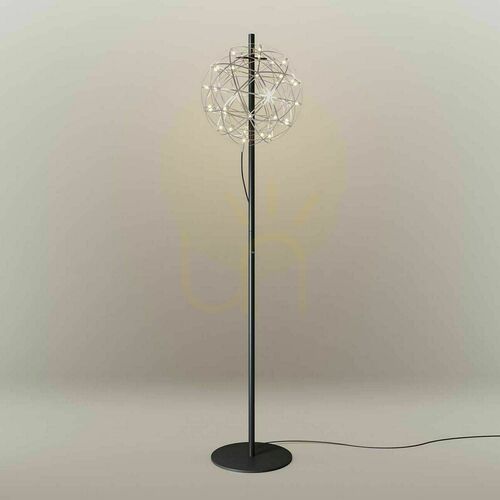 Verifica Lampă de podea LED s.luce Atom Metal neagră 50 cm, dimmer tactil