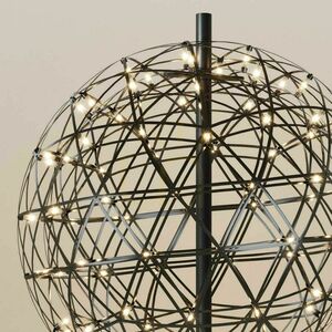 Lampă de podea LED s.luce Atom Metal neagră rotundă Ø50 cm, dimmer tactil small 1