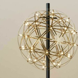 Lampă de podea LED s.luce Atom Metal neagră rotundă Ø50 cm, dimmer tactil small 6