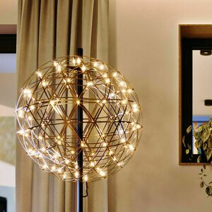 Lampă de podea LED s.luce Atom Metal neagră rotundă Ø50 cm, dimmer tactil small 7