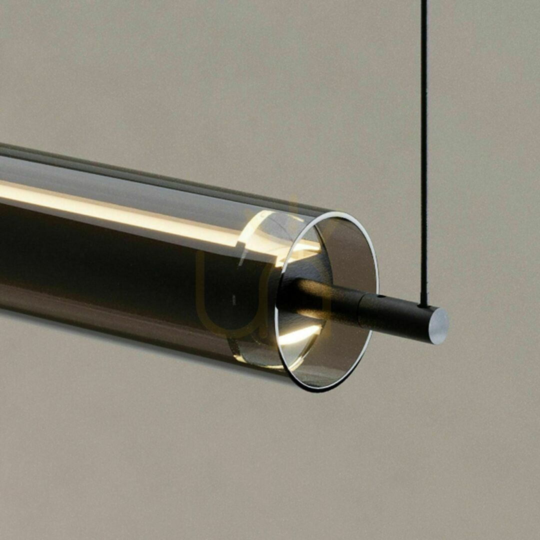 Vedere Lampă suspendată LED s.luce Ranya neagră, sticlă, dimabilă, 36W, 130 cm Lampă suspendată LED s.luce Ranya neagră, sticlă, dimabilă, 36W, 130 cm