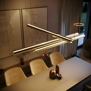 Lampă suspendată LED s.luce Ranya neagră, sticlă, dimabilă, 36W, 130 cm 0 Lampă suspendată LED s.luce Ranya neagră, sticlă, dimabilă, 36W, 130 cm small 0