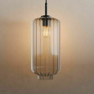Lustră suspendată s.luce Velo fumuriu sticlă, Ø20 cm, E27, dimmabilă small 13