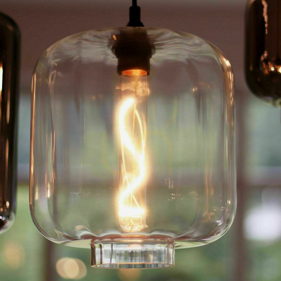 Vedere Lustră suspendată s.luce Velo din sticlă transparentă, E27, 20 cm Lustră suspendată s.luce Velo din sticlă transparentă, E27, 20 cm