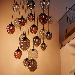Lampă suspendată s.luce Echos fumuriu din sticlă Ø18 cm E27, modernă 4 Lampă suspendată s.luce Echos fumuriu din sticlă Ø18 cm E27, modernă small 4