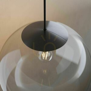 Abajur s.luce Orb negru 20 cm rotund plastic modern small 5