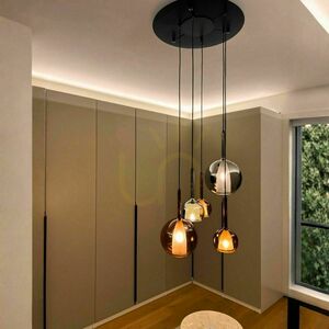 Lustră s.luce Belluna 5 becuri transparentă Ø60 cm, stil minimalist 2 Lustră s.luce Belluna 5 becuri transparentă Ø60 cm, stil minimalist small 2