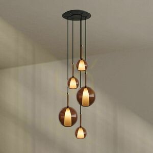 Lustră s.luce Belluna 5 becuri E14 sticlă transparentă Ø60 cm modernă 12 Lustră s.luce Belluna 5 becuri E14 sticlă transparentă Ø60 cm modernă small 12