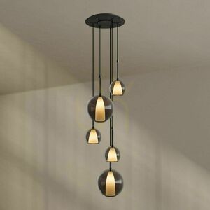Lustră s.luce Belluna 5 becuri E14 sticlă transparentă Ø60 cm modernă 13 Lustră s.luce Belluna 5 becuri E14 sticlă transparentă Ø60 cm modernă small 13