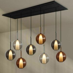 Lustră suspendată s.luce Belluna maro 8 becuri E27 Ø24 cm 13 Lustră suspendată s.luce Belluna maro 8 becuri E27 Ø24 cm small 13