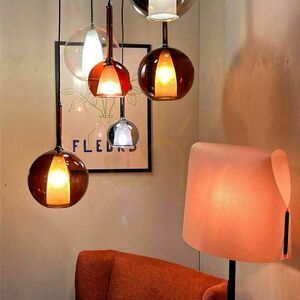 Lustă s.luce Belluna multicolor sticlă metal 5 becuri E14 14 cm modernă 12 Lustă s.luce Belluna multicolor sticlă metal 5 becuri E14 14 cm modernă small 12