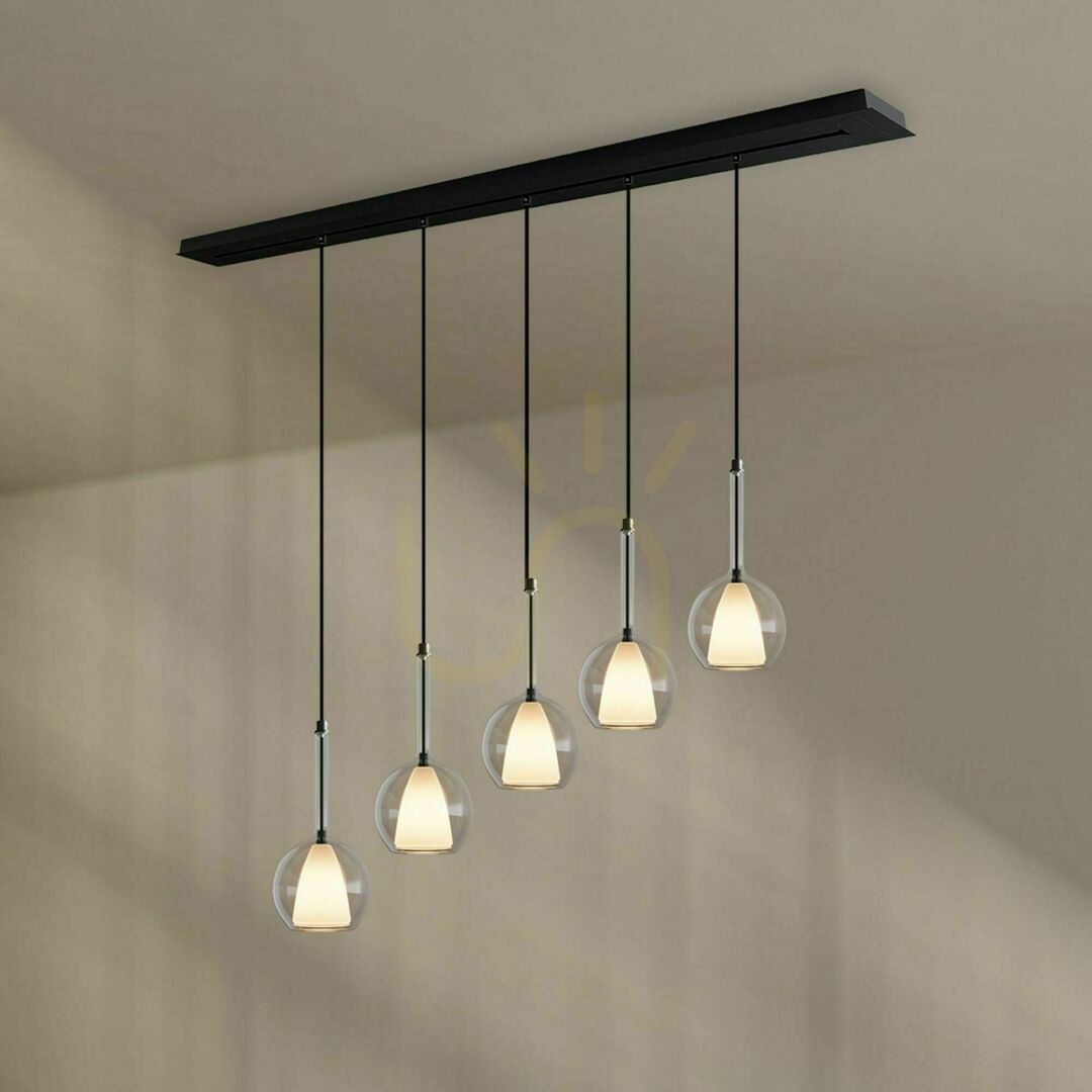 previzualizare Lustă s.luce Belluna multicolor sticlă metal 5 becuri E14 14 cm modernă Lustă s.luce Belluna multicolor sticlă metal 5 becuri E14 14 cm modernă